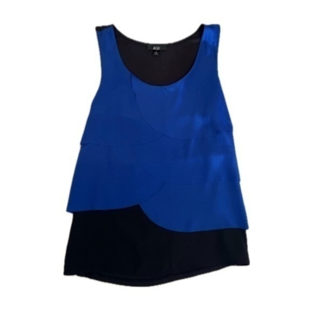 AGB Women’s Black & Blue Tank Top